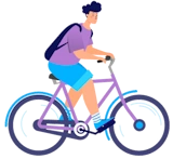 Illustration de cycliste